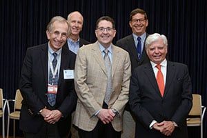 Photo of Dr. Thomas Sculco and others at the 2019 Biofilm Symposium