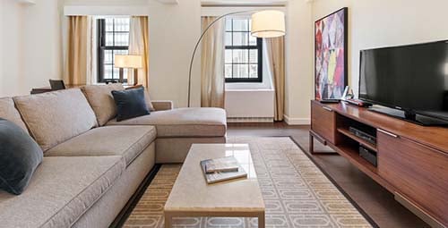 A room at Beekman Tower