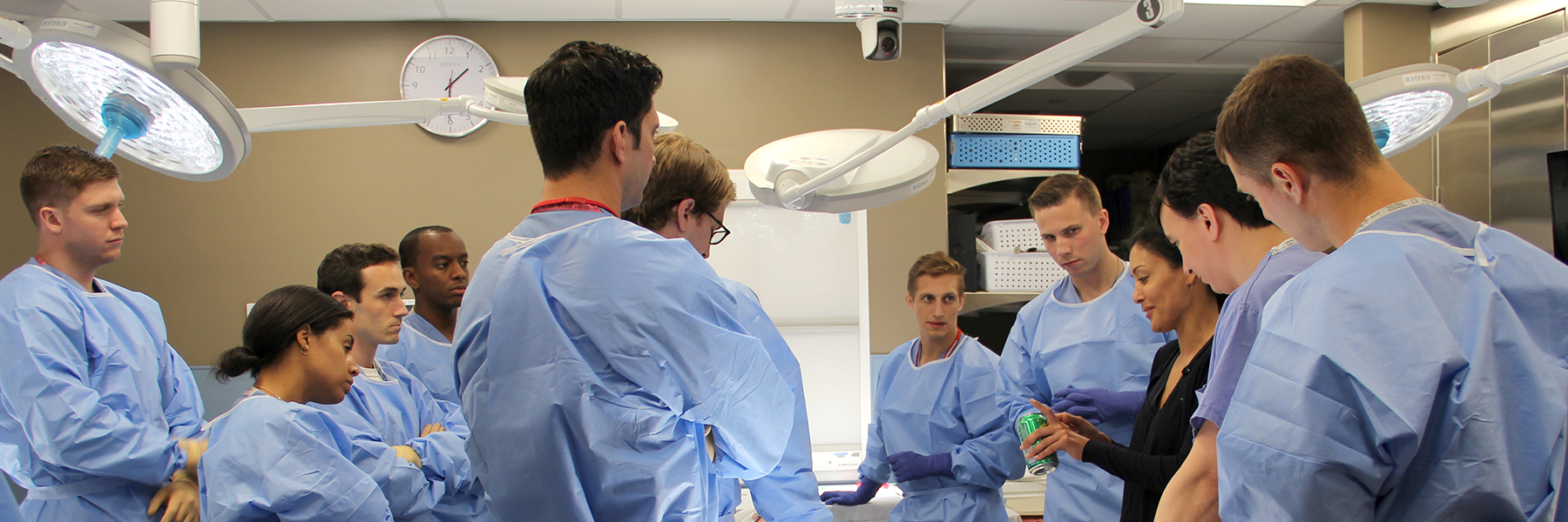 Banner image of Dr. Duretti Fufa training a group of orthopaedic residents.