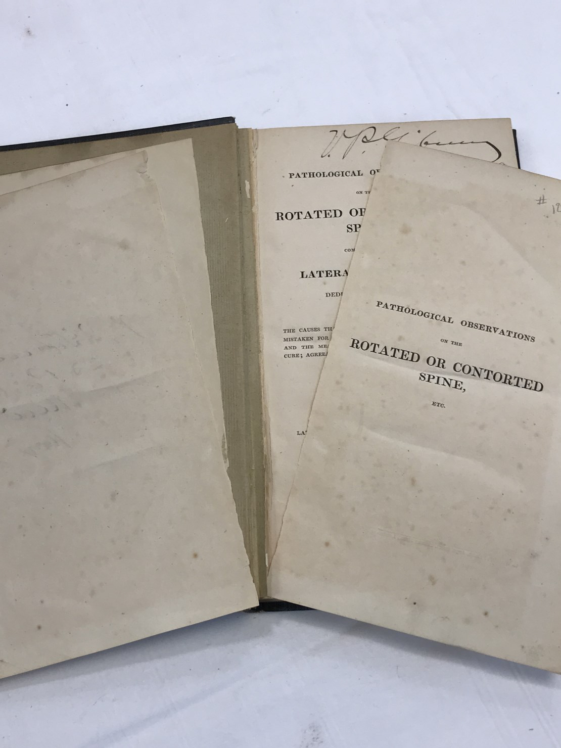 Repair needed to torn pages of Dods book