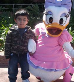 Photo of Ismael and Daisy Duck