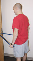 Thumbnail photo of postural muscle strengthening exercise with straight arms