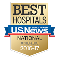 Graphic - U.S.News Best Hospitals - Orthopedics
