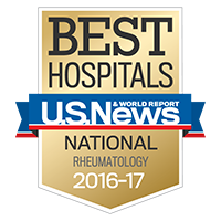 Graphic - U.S.News Best Hospitals - Rheumatology