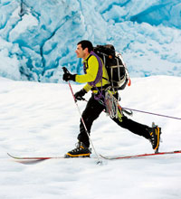 Photo of Dr. Benowitz skiing