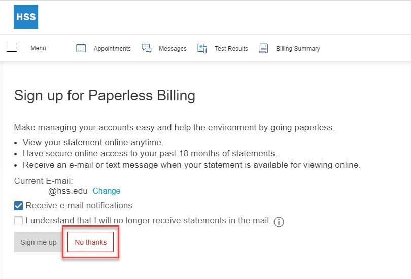 Paperless Billing Instruction