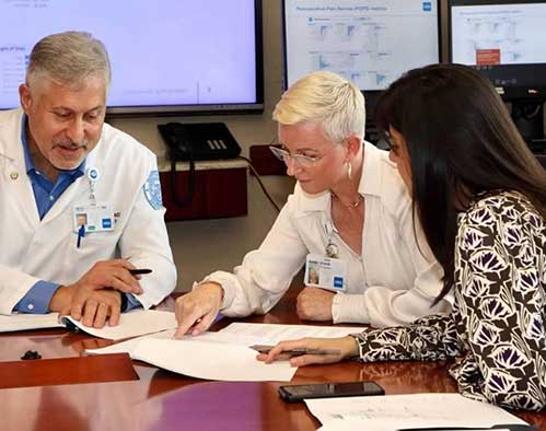 Anesthesiology staff meeting.