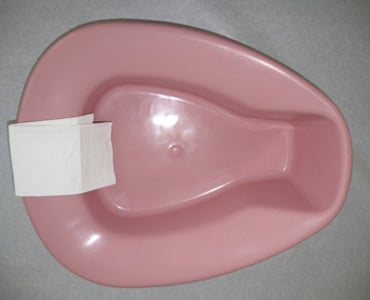 A bedpan.