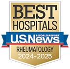 U.S. News Best Hospitals Rheumatology badge