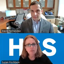 Screenshot of Dr. David Fernandez and Suzan Fischbein.